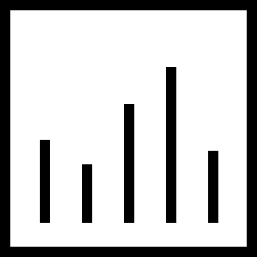 Bar chart business and finance bar chart graph icon