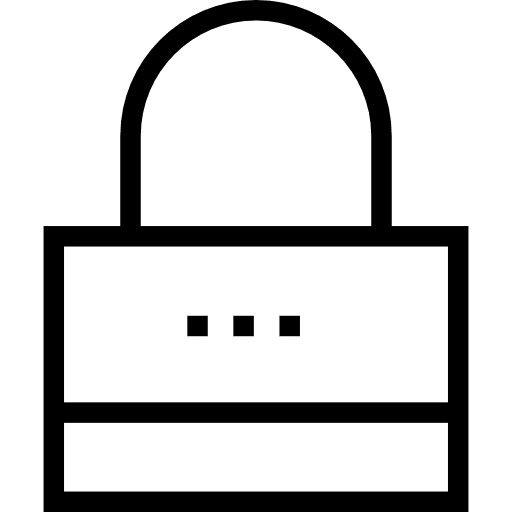 Padlock lock tools and utensils secure icon