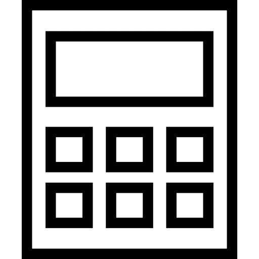 Calculator calculating technology maths icon