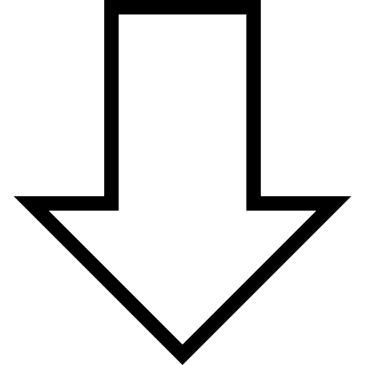 Download down arrow downloading multimedia option icon