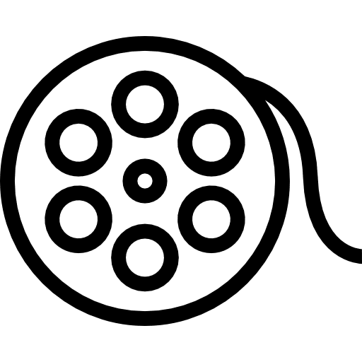 Film reel cinema movie film icon