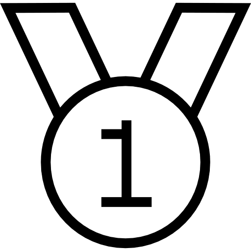 Medal sports and competition ui champion icon