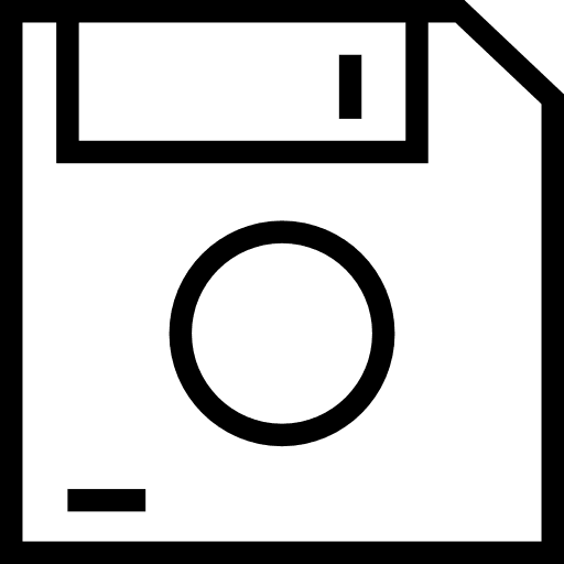 Save electronics multimedia diskette icon
