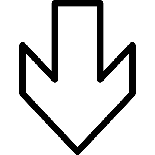 Down downloading down arrows icon