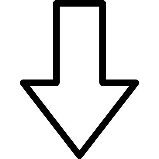 Down multimedia option orientation down arrow icon