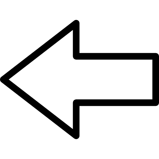 Left previous left arrow return icon