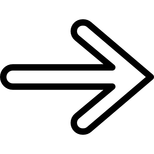 Right direction right trajectory icon