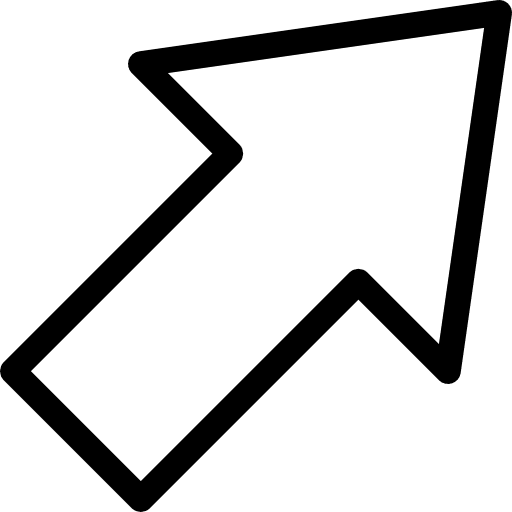 Right direction up corner icon