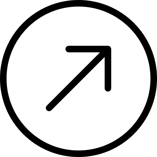 Right up point to corner up icon