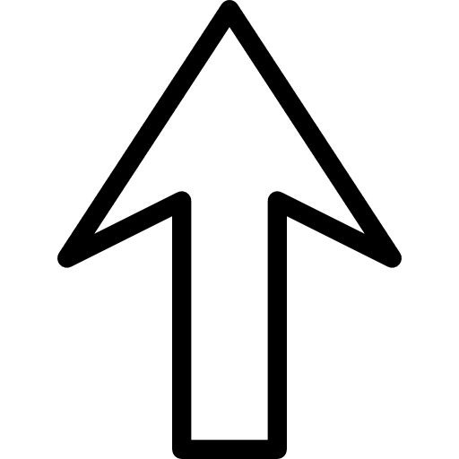 Up arrow multimedia option orientation icon