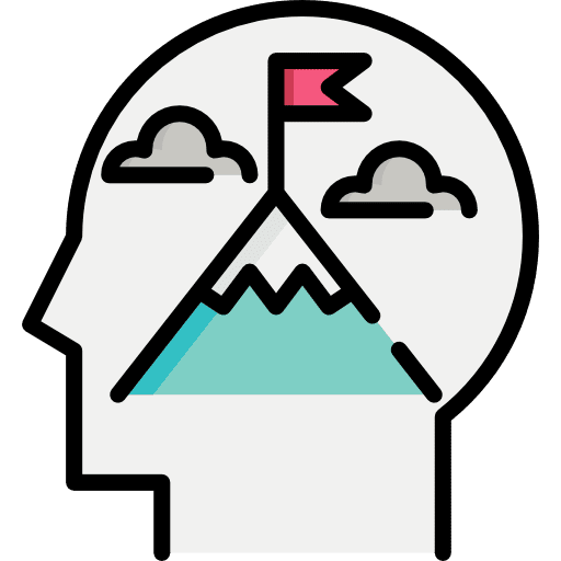 Goal mental goal head icon Goal mental goal head icon