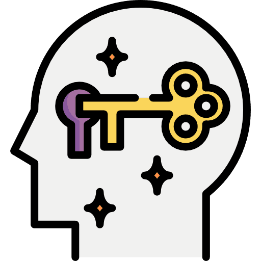 Unlock motivation psychology healthcare and medical icon Unlock motivation psychology healthcare and medical icon