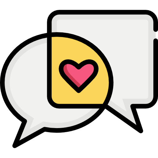 Relationship chat conversation multimedia icon Relationship chat conversation multimedia icon
