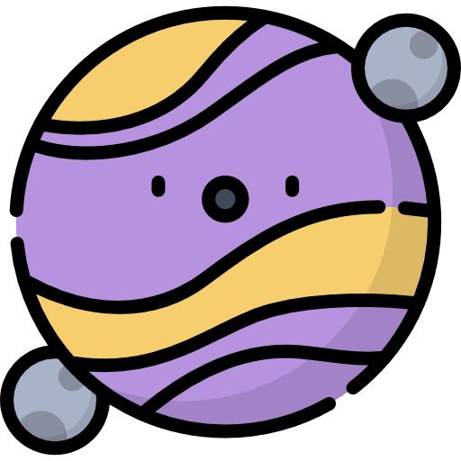 Planet science solar system planet icon