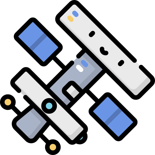 Space station technology transportation space station icon Space station technology transportation space station icon