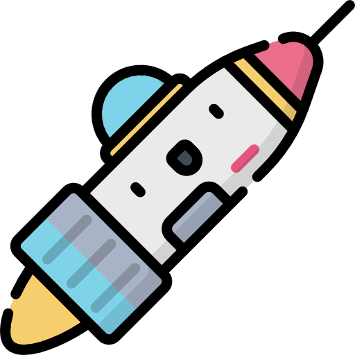 Spacecraft transport business rocket icon Spacecraft transport business rocket icon