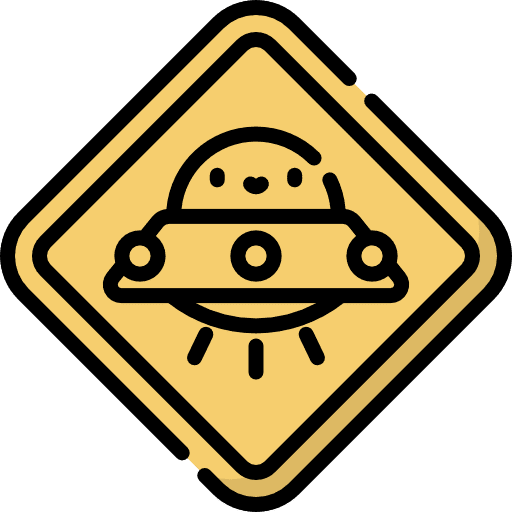 Ufo science fiction spaceship transport icon Ufo science fiction spaceship transport icon