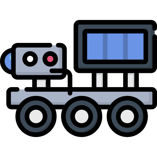 Moon rover vehicle science transportation icon Moon rover vehicle science transportation icon