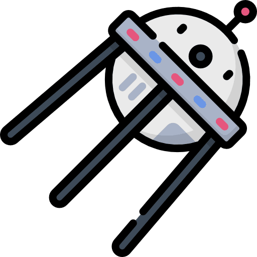 Satellite connection communications space icon Satellite connection communications space icon