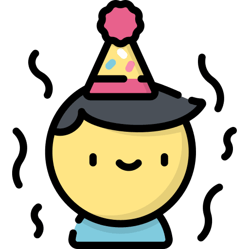 Birthday boy celebration people birthday icon