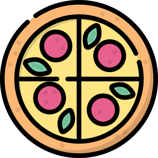 Pizza restaurant junk food food and restaurant icon