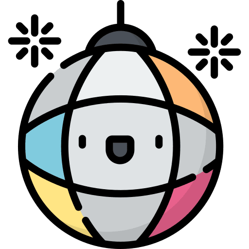 Disco ball disco birthday and party dance icon Disco ball disco birthday and party dance icon