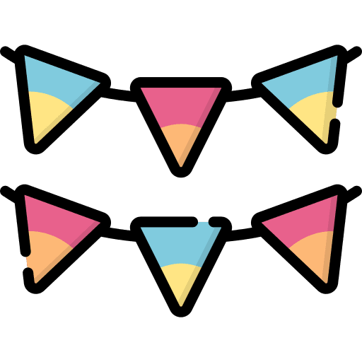 Garlands birthday and party garlands entertainment icon Garlands birthday and party garlands entertainment icon