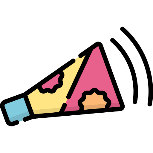 Horn music celebration new year icon Horn music celebration new year icon