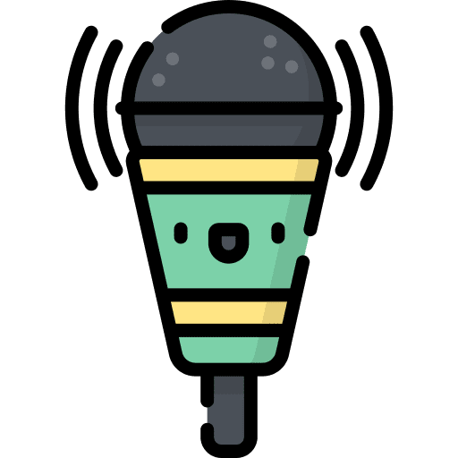 Microphone electronics karaoke speaker icon Microphone electronics karaoke speaker icon