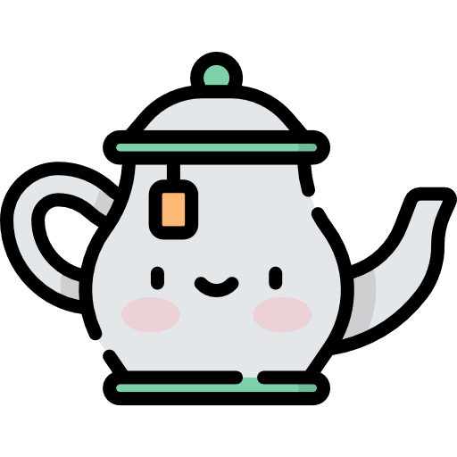 Teapot kawaii coffee food and restaurant icon Teapot kawaii coffee food and restaurant icon