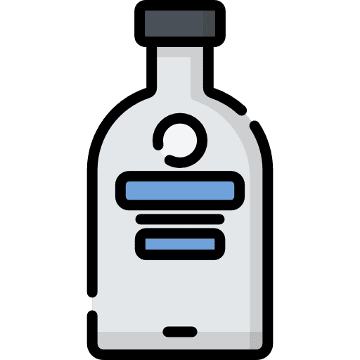 Vodka vodka food kawaii icon