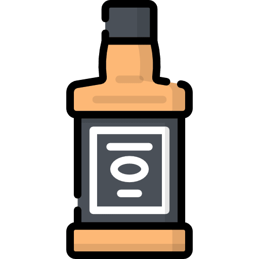 Whisky wine alcohol bottle icon Whisky wine alcohol bottle icon