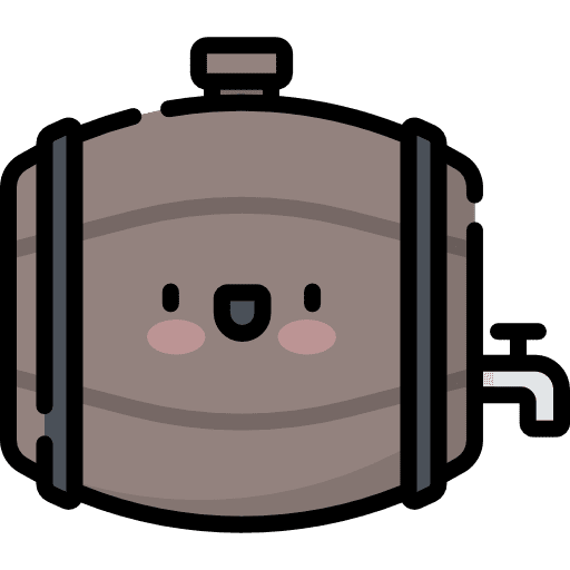 Barrel food cask kawaii icon Barrel food cask kawaii icon