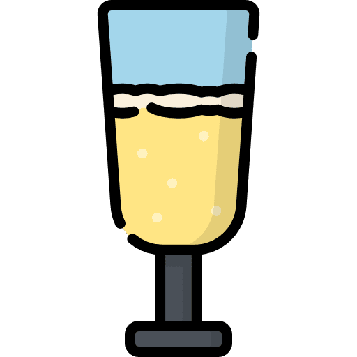 Champagne refreshment alcoholic drink food and restaurant icon Champagne refreshment alcoholic drink food and restaurant icon