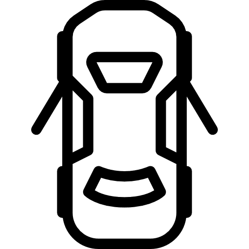 Car transport open door transportation icon