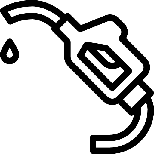 Gasoline pump industry gasoline station transportation icon