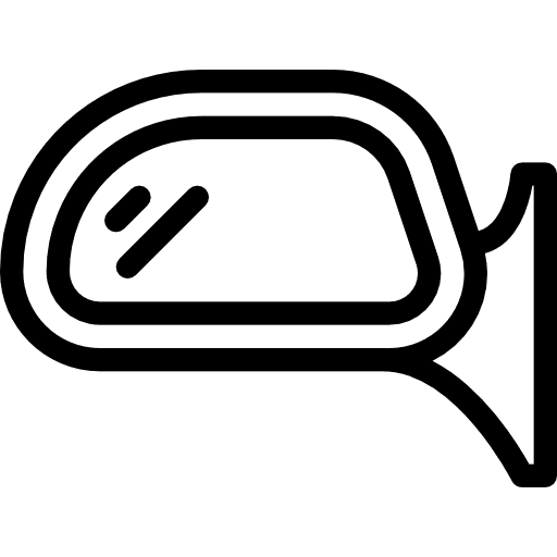 Rearview mirror security transportation car icon