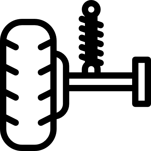 Suspension garage vehicle transportation icon