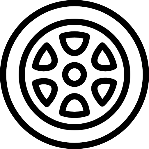 Wheel wheel tire drive icon
