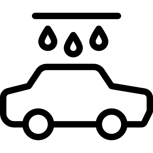 Car wash transportation automobile cleaning icon