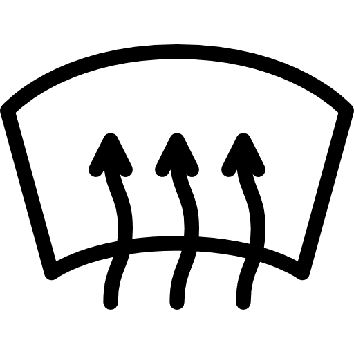 Windscreen car water front icon