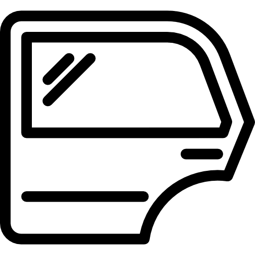 Car door garage transportation repair icon