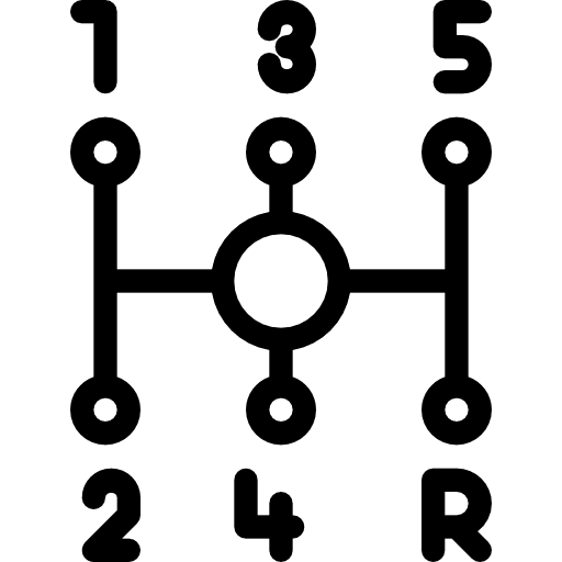 Gearshift car gear shift icon