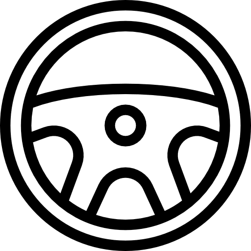 Steering wheel racing game car steering wheel icon