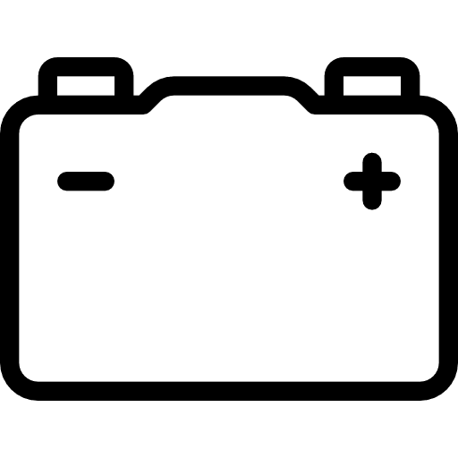 Accumulator energy electricity transportation icon