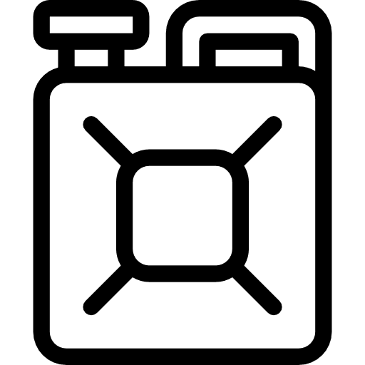 Gasoline petrol transportation tools and utensils icon