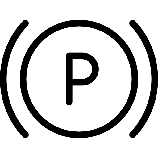 Parking transportation circulation traffic sign icon