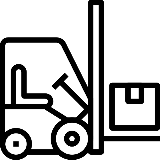 Forklift industrial fork forklift icon