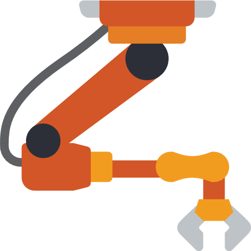 Robotics children metallic toys icon