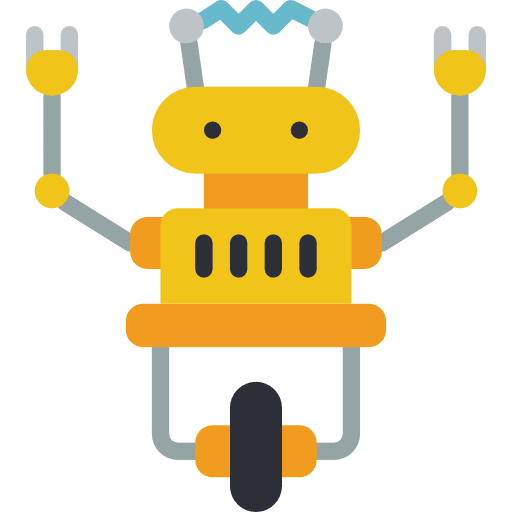 Robotics robotic robot kid and baby icon